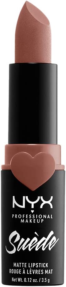 NYX PROFESSIONAL MAKEUP Suede Matte Lipstick, Vegan Formula - Dainty Daze (Soft Pink)