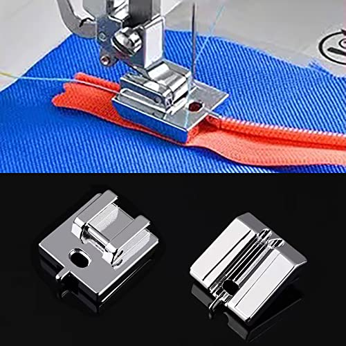 image for TISEKER 4 Pieces Zipper Presser Foot Set of Invisible Concealed Narrow