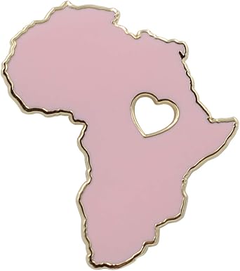 Wakanda Forever Enamel Pin - Africa Gold Heart Cut Out, Black Lives Matter & Black Panther Lapel Pin - View #4