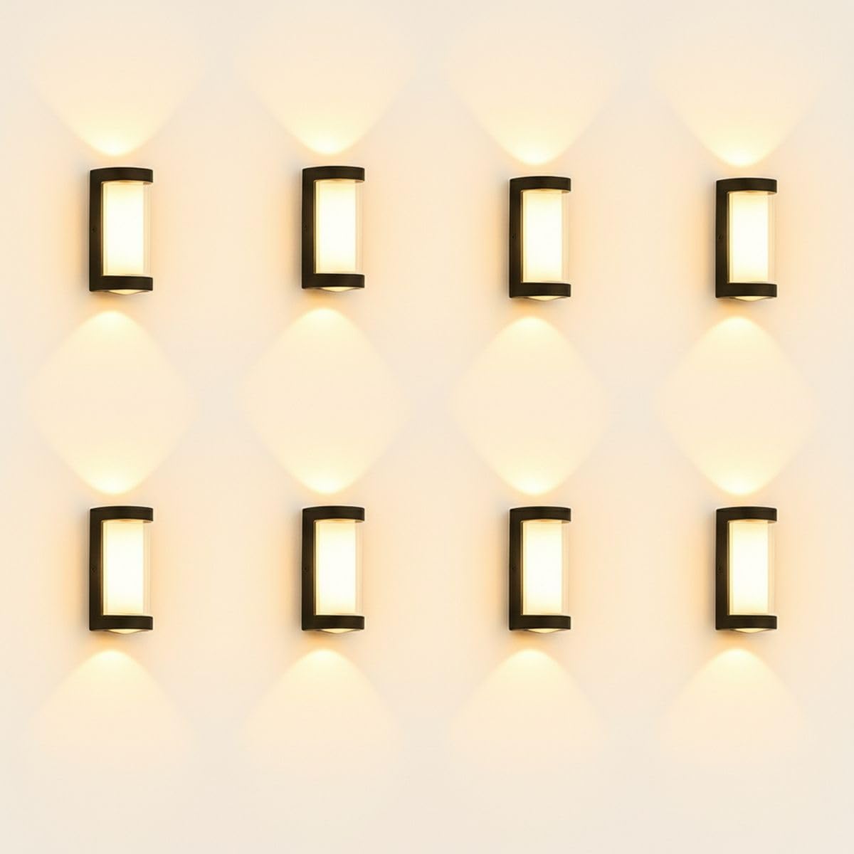 946-1 Post Light Outdoor Lamp UPDOWN Warm White Post Light Outdoor Lamp (Black) Pack of-8-image-21