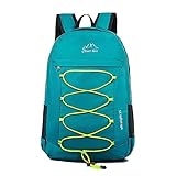 CLEVER BEES Backpack Foldable Ultra Lightweight Outdoor Water Resistant Hiking Backpack for Travel, Champing, Hiking, School Sports, Teal