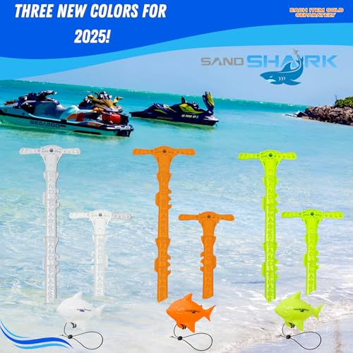SandShark New Sport Boat Anchor and Jet Ski Anchor. 4ft Shallow Water Anchor Pole for Boat and PWC. Sand Anchor Kit for Boat and Kayak Anchor System. Easy Storage, High-Strength ABS Plastic.