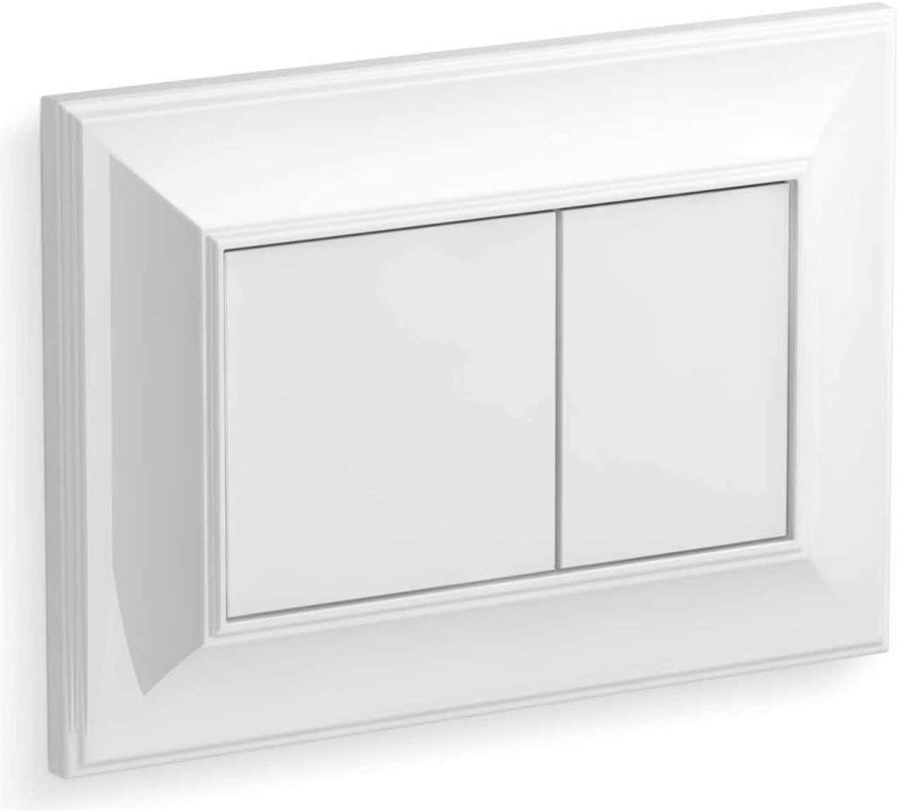 KOHLER 77271-0 Memoirs Flush Actuator Plate For 2"X4" In-Wall Tank & Carrier System White
