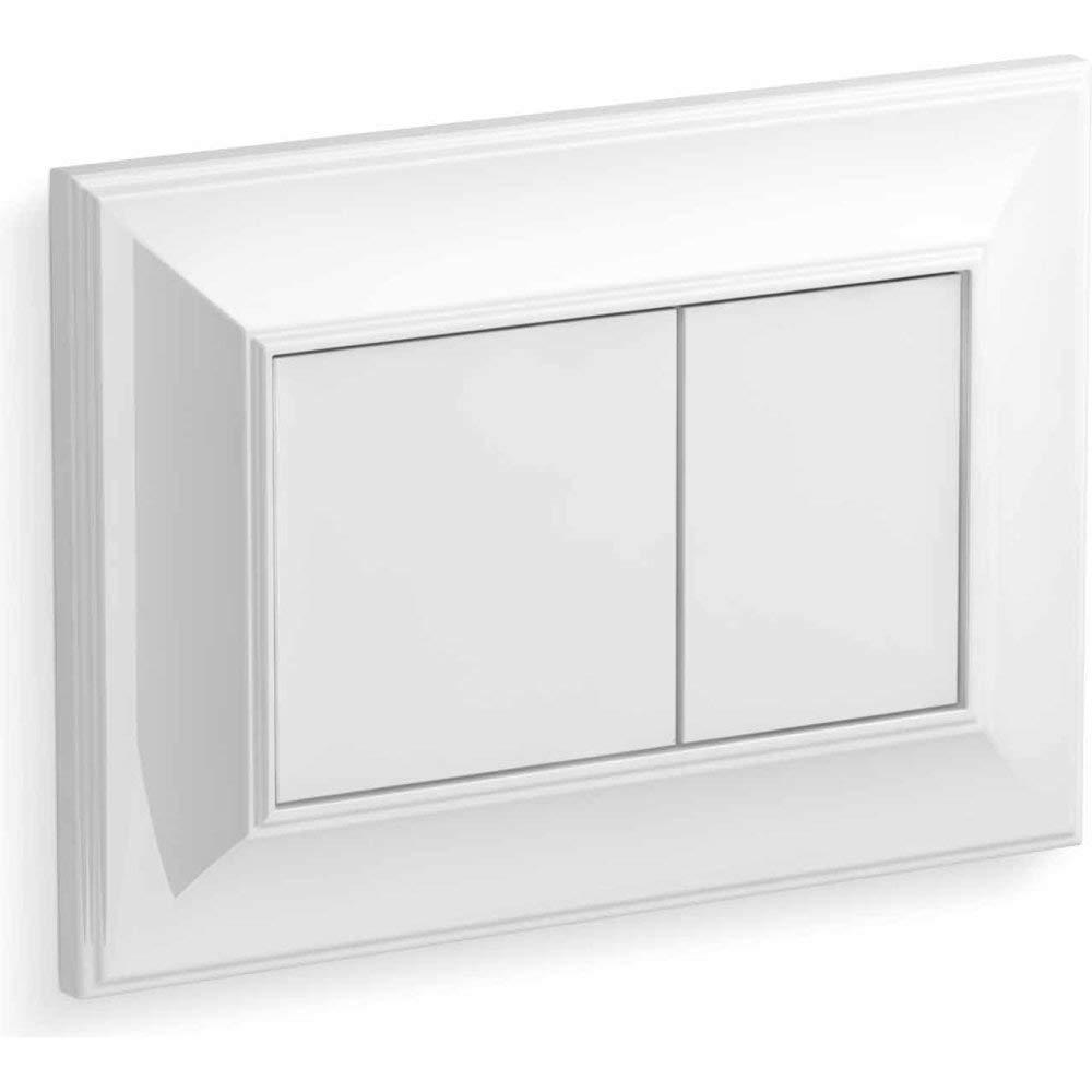 Plaque d'actionneur de chasse Kohler Memoirs pour réservoir encastré 2"x4" blanc