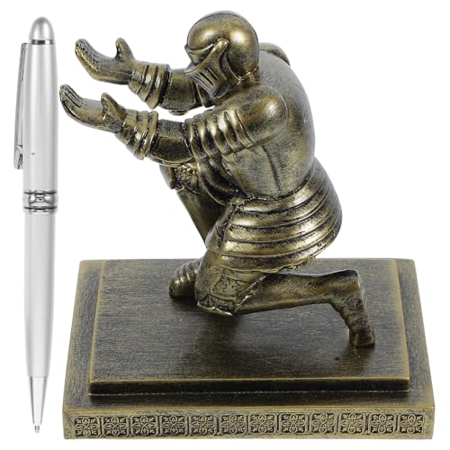 Porte-stylo chevalier en métal Healeved, cadeau de bureau original - 2