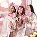 Galentines Day Decorations Photo Booth Props 16pcs Happy Galentines Day Decorations Photo Props for Party Pink Ladies Celebrating Ladies Party Supplies