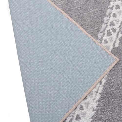 Tapis en polyester de haute qualité au design ethnique épuré - 7