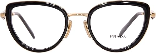 Miniatura 2 de Prada PR-54ZV 1AB1O1 - Gafas para mujer, color negro, con borde completo, ojo de gato, 1.929 in, Negro -
