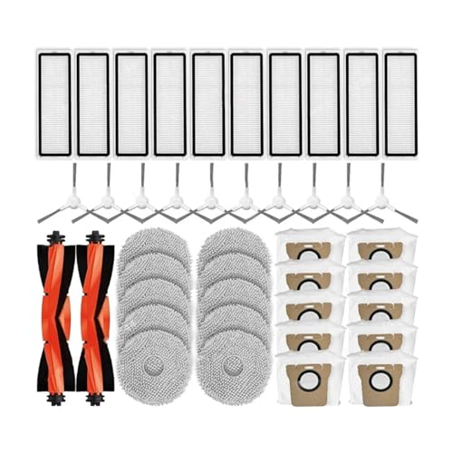 SFIWFOGD Compatible con Xiaomi Robot Vacuum X20+ / X20 Plus Piezas de Repuesto Accesorios Cepillo Lateral Principal Filtro HEPA Paño de fregona Bolsa for Polvo