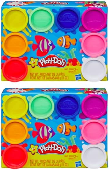 Play-Doh Arco Iris | Paquete de 8 | 2-8 paquetes de compuesto arcoíris | Set de regalo |