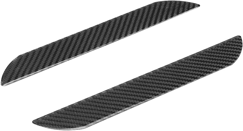 2Pcs Carbon Fiber Car Door Sill, 3D Carbon Fiber Door Sill Protector, Universal Fit Anti Scratch Guard, Peel and Stick Installation for Most Vehicles (Black, 3.65x25.3cm) image 4