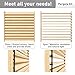 SOLRIG Deck Sunblind System Brackets, Louver Hardware Kit for Wood Blinds and Shutters, Up to 11 Boards (48''), Complete Louver Pergola Kit Perfect for Privacy Fence, Deck, Interior and Exterior