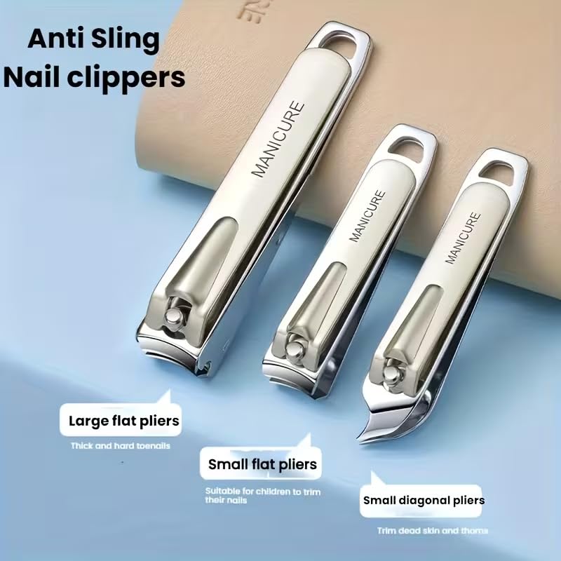 10-Piece Nail Clippers Kit Complete Manicure Pedicure Tools Set for Women Includes Ear Digging Spoon Travel-Friendly Grooming Kit — view 5
