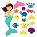 Aytai Pin The Tail on the Mermaid Party Games with Felt Detachable Ornaments for Kids Birthday Party Hanging Decorations