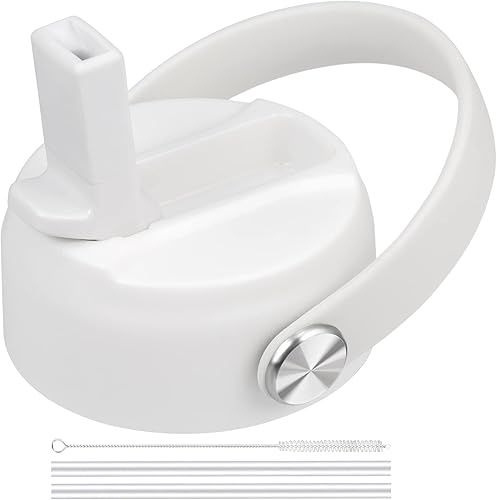 Miniatura 28 de Tapa de popote para botellas de agua de boca ancha Hydro Flask, tapas superiores con popote compatible con Hydro Flask de 32 y 40 onzas, tapa