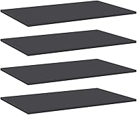 Vista 38 de 4 tableros de repuesto para estanterías, paneles de repuesto de aglomerado, unidades de almacenamiento, estantes organizadores, color gris hormigón