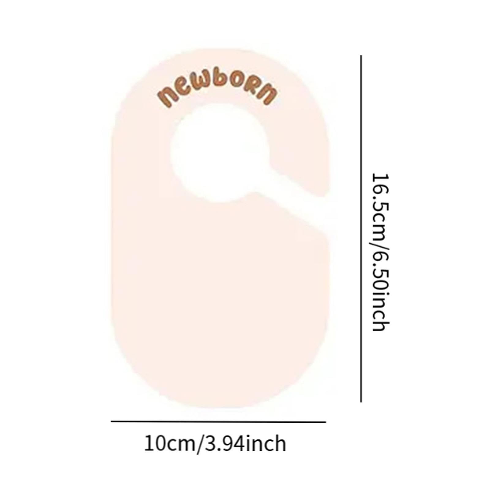 Kit Organizador Berçário - 20 Cabides + 8 Divisórias + 8 Clipes - Laço Rosa - Para Bebês