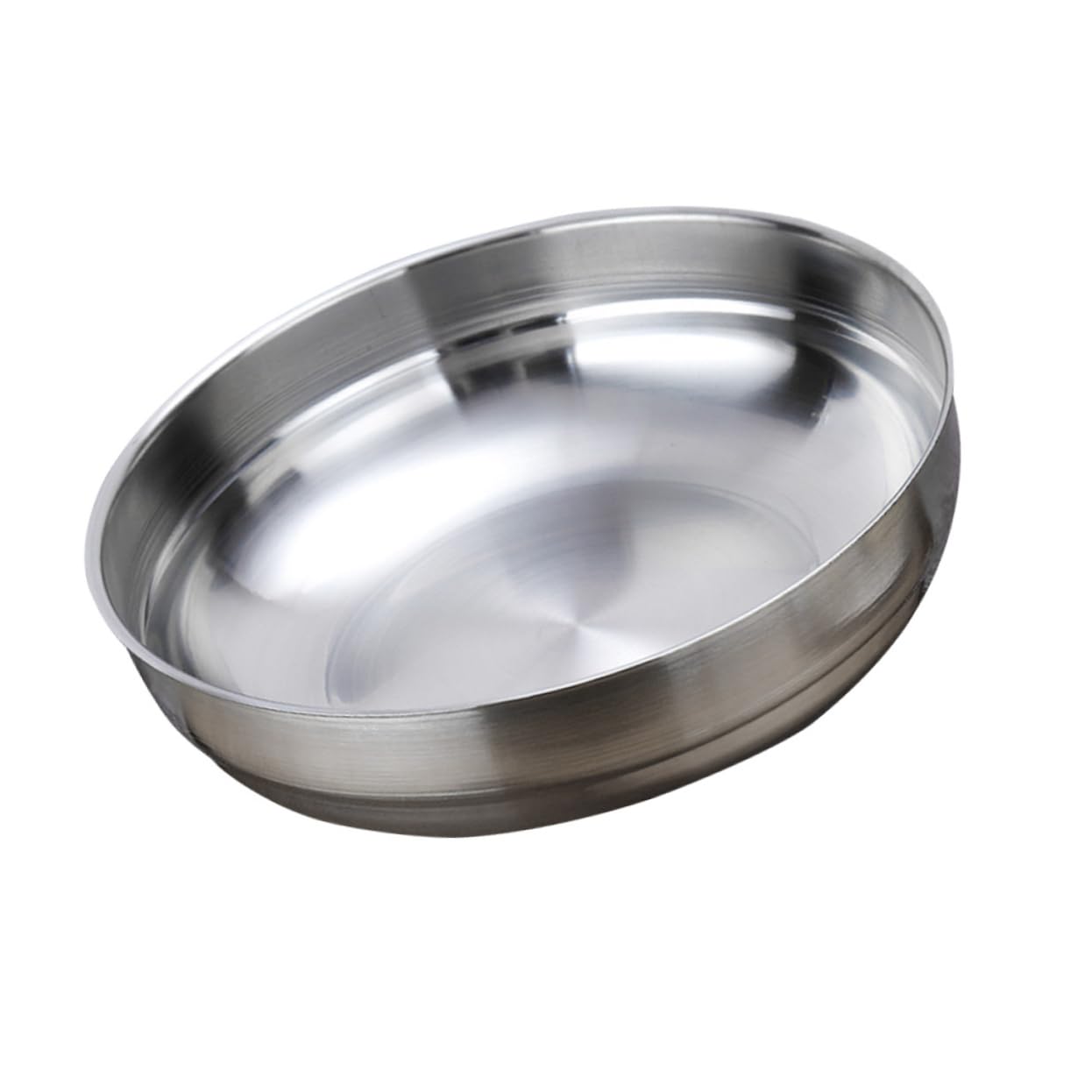 Cabilock 304 Stainless Steel Seasoning Dish Appetizer Plate for Dipping Sauces Natural Color Flavor Bowl for Home Cooking and Dining