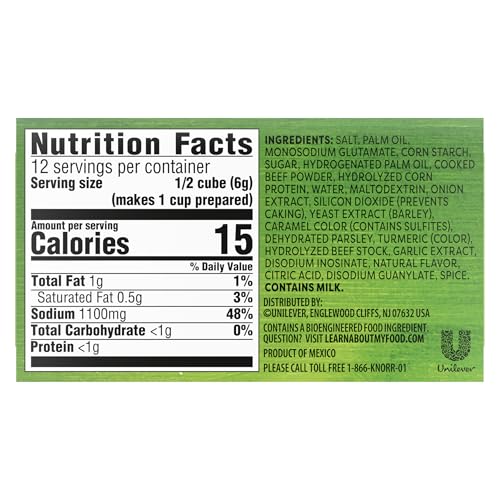 Knorr Cube Bouillon, Beef, 2.3 oz, 6 cubes