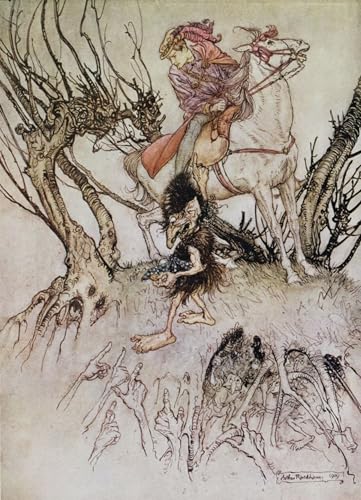 Impression Tableaux Graffiti Art de l'illustration Undine Arthur Rackham 60x90