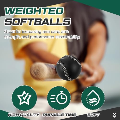 Image of Arrowbash Weighted Softball Training Balls Bulk Set