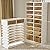 YIFOR 9-Tier Portable Shoe Rack Organizer for Closet, 36 Pairs Shoe Container Bins, Clear Plastic Collapsible Shoes Storage Box, Stackable Sneaker Storage Shoe Cabinet with Door