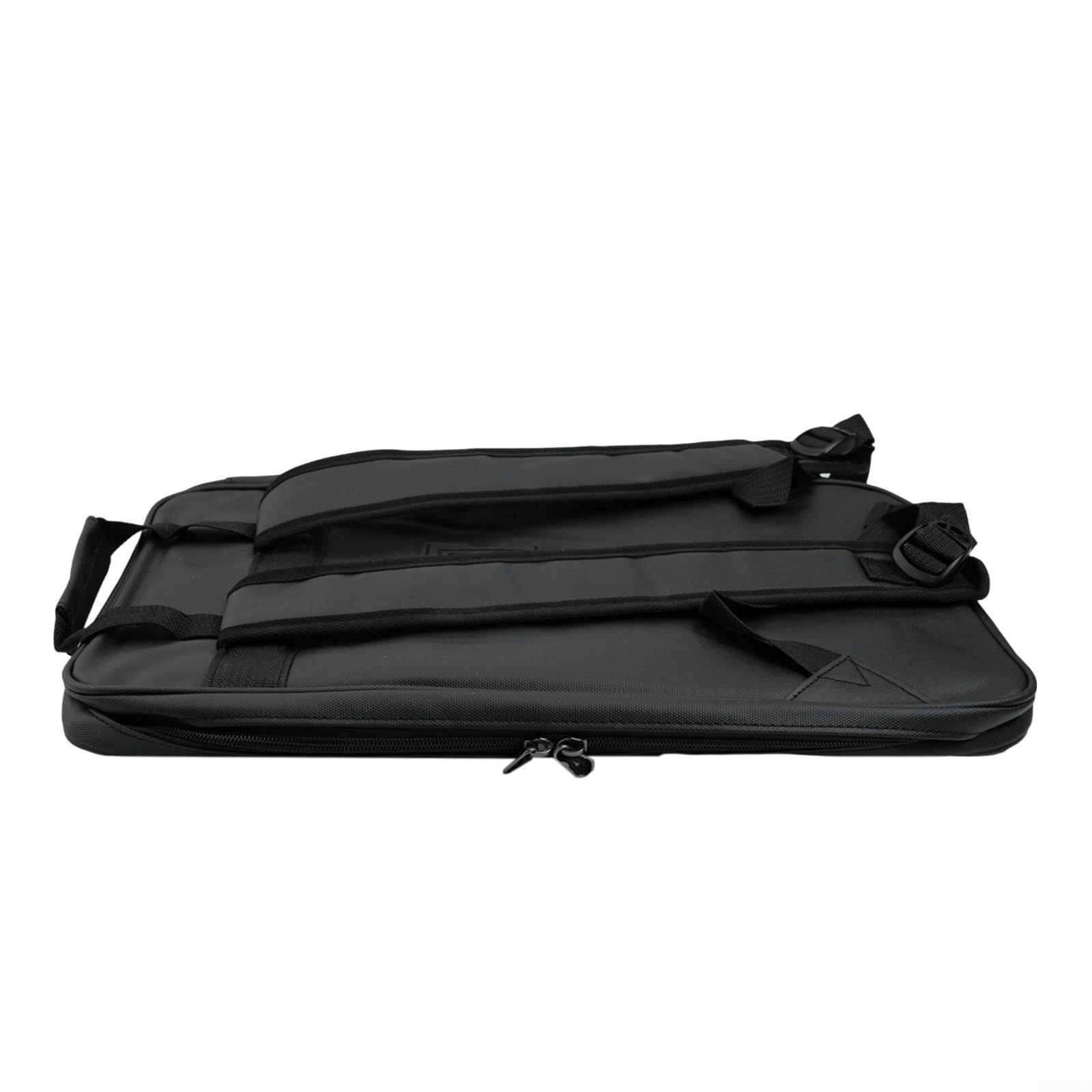 Custodia per Bacchette da per tamburo in Tessuto Oxford, Zaino Morbido Imbottito con Doppia Tasca, Custodia Protettiva per Accessori Musicali e Spartiti, Nero 45x26cm