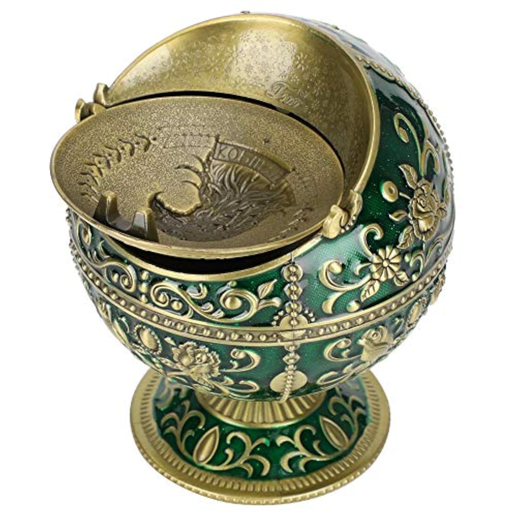 Retro Globe Eagle Ashtray for Home and Hotel Use