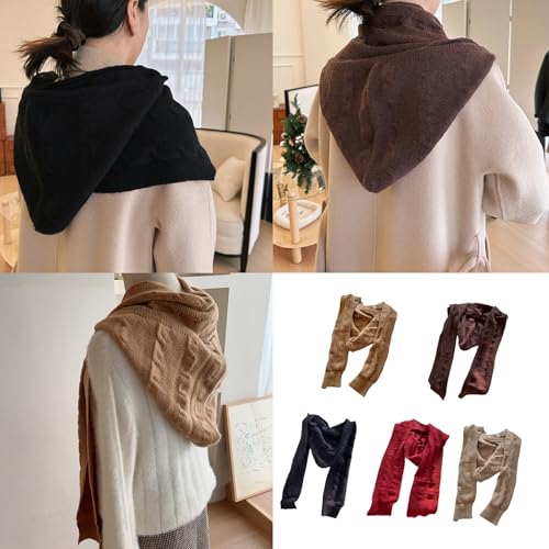 NUEAYMS Women Winter Scarf Hat Shawl Girl Headwear for Girl Cycling Climbing Skiing Scarf Hat Thick Lining Women Accessories2