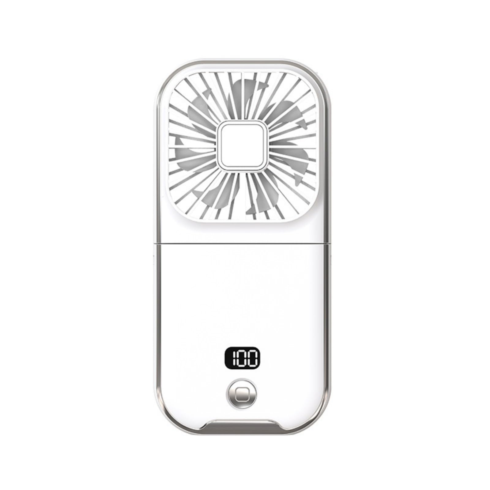 IZTOYNDA Portable Small Fan Handheld Fan Foldable Neck USB C Rechargeable with LED Digital Display for Travel Portable Neck