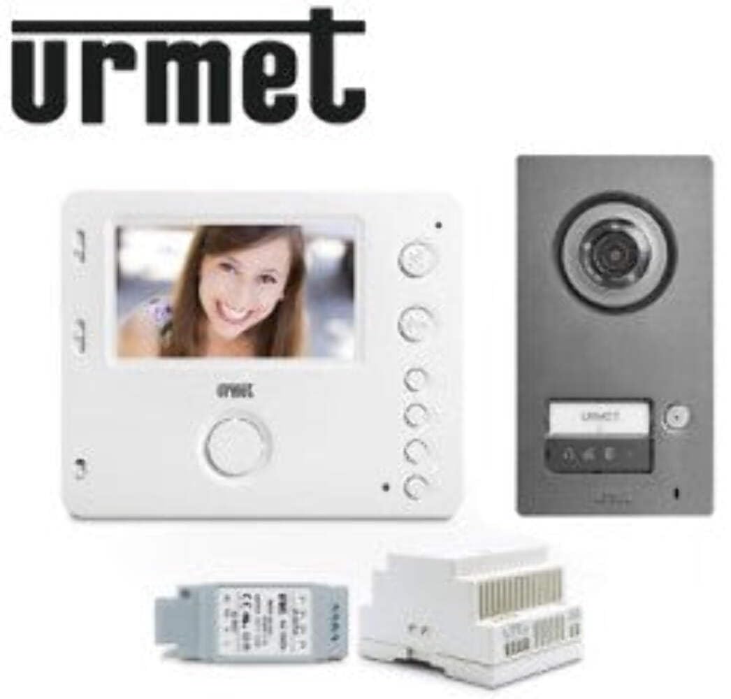 Urmet 1722/93 Kit vidéophone, monofamilial, mains-libres Miro et plaque d’appel Mikra2 1722/83