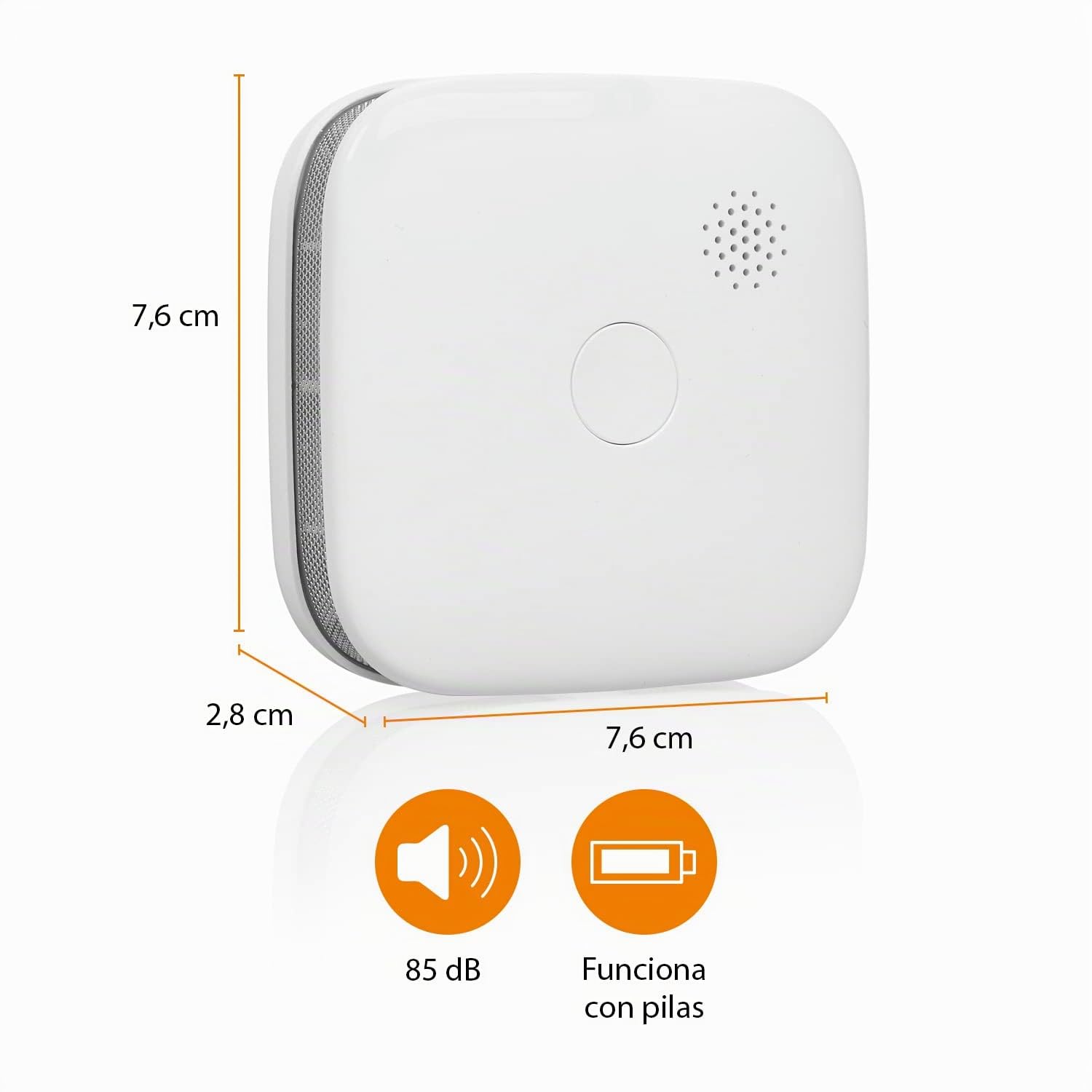 Smartwares FSM-12601 Detector de Humo Conectado - 85 DB - Cumple con la Norma EN-14604
