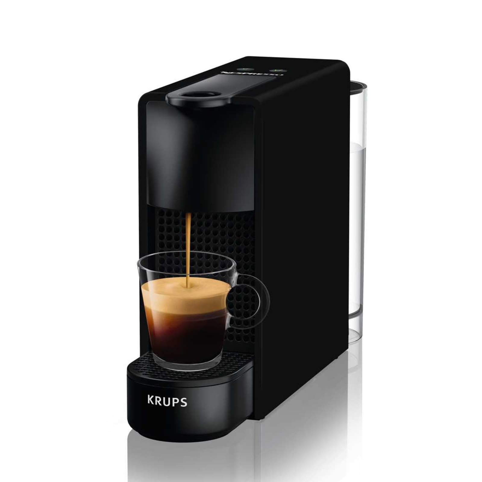 Krups Essenza Mini Cafetera de cápsulas Matte Black Anthracite, espresso y largo, máquina ultracompacta, funcional, alto rendimiento, ahorro energético, XN110NF0