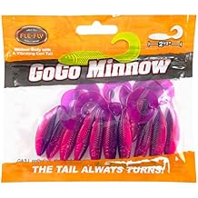 Go Go Minnows Soft Plastic Baits with Vibrating Curl Tail