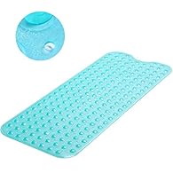 ANTI SKID: This non-slip bath mat features 200 strong suction cups for excellent adhesion, preventing slips in the bathtub. It offers added security for babies, kids, elderly, and pets, serving as an effective anti-mould bath mat solution. LARGER SIZ...