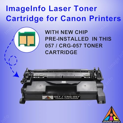 Image of ImageInfo 057 Toner Cartridge (with CHIP) Compatible for Canon LBP220, LBP223dw, LBP226dw, LBP227dw, LBP228x, LBP228dw, MF440, MF443dw, MF445dw Printers