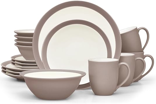 Noritake Colorwave Clay 16-Piece Curve Set, Service for 4 in Clay