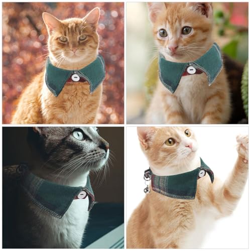 Collares para gatos ajustables Happyyami contra tirones para decoración cómoda 5