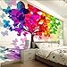 Produktbild Jukunlun 3D Wandbild Kundengebundene Irgendeine Tapete Der Wand-Wandgemälde-Größe 3D Für Schlafzimmer-Wand-Malerei-Buntes Baum-Nichtgewebtes Tapeten-Papier Des Foto-3D-300X210Cm