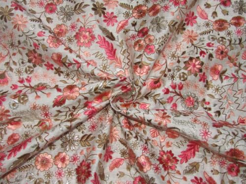 Tissu brocart Bro764 jacquard à fleurs 112 cm pour veste structurée