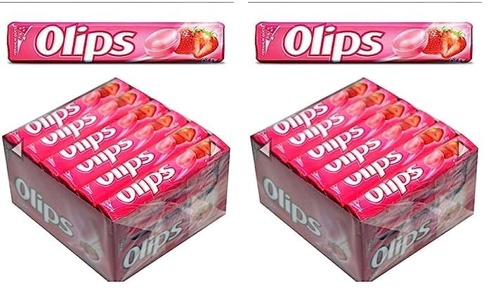 Olips Stick Çilek Aromalı Şekerleme 28 gr 2li paket