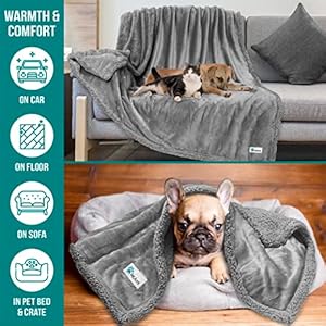   PetAmi-WATERPROOF-Dog-Blanket-for-Medium-Large-Dog-Pet-Puppy-Blanket-Couch-Cover-Protection-Sherpa-Fleece-Cat-Blanket-Sofa-Bed-Furniture-Protector-Reversible-Soft-Plush-Washable-60x40-Light-Grey