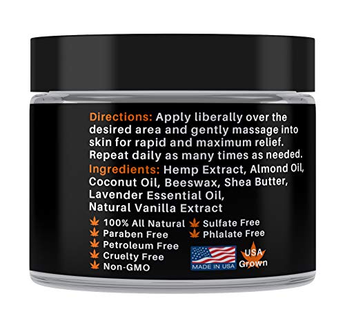 Medical Miracles Hemp 3000 Mg Extreme Strength Hemp Salve : Ideal For Hips, Joints, Neck, Back, Elbows, Fingers, Hands, And Knees Made In Usa #TOP5