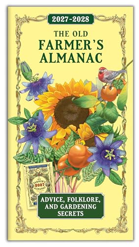 The Old Farmer’s Almanac 2027 Pocket Calendar Planner, 2-Year Monthly Calendar Book (29-Month): August 2026 – December 2028, Purse Size 6.5" x 3.5"