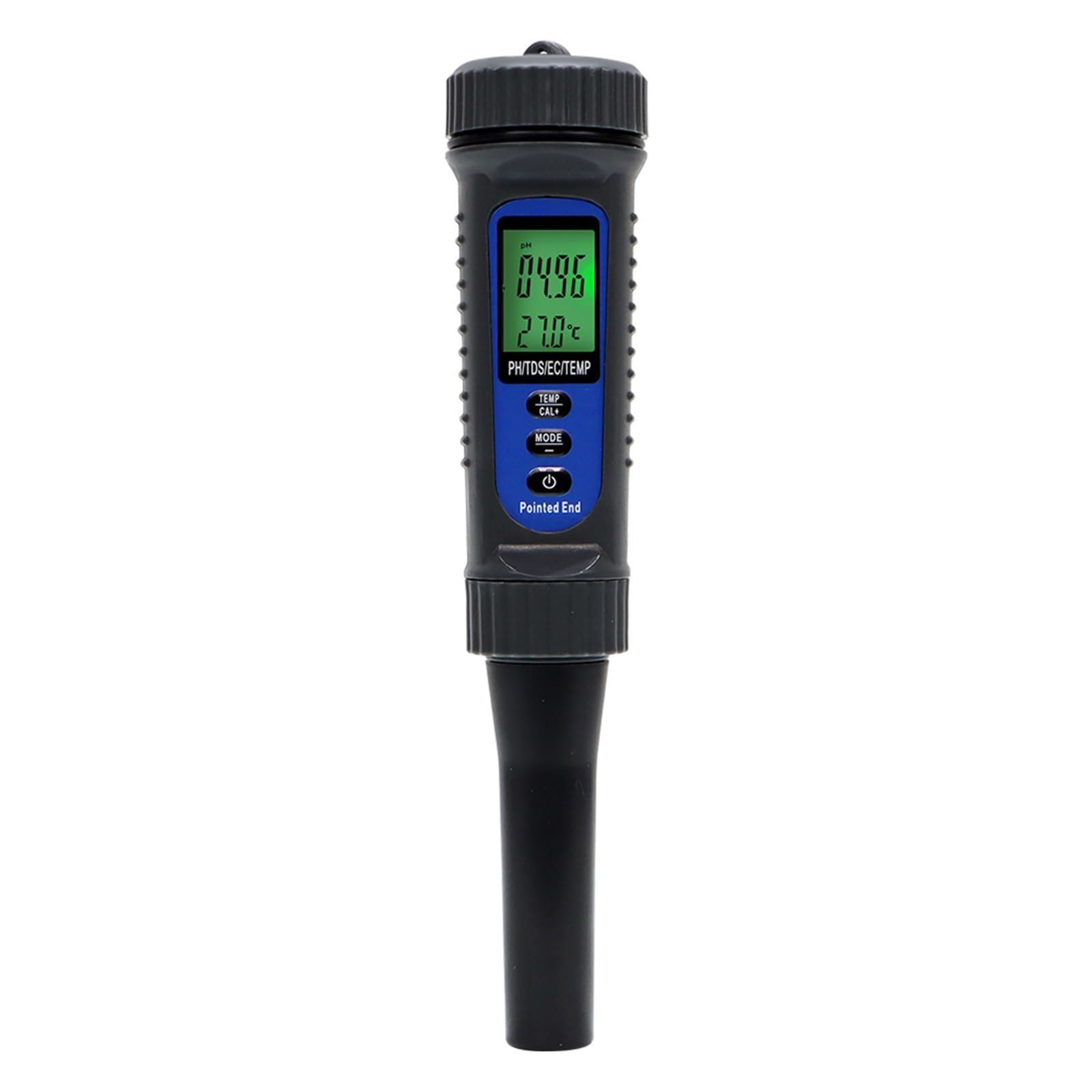 Fácil de transportar 4 parámetros, probador de alimentos, monitor de temperatura, analizadores de agua ABS para pruebas rápidas al aire libre, instrumento de análisis de agua ABS fuerte