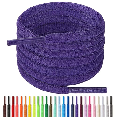 Image of Handshop 1 /4 inch Oval Athletic Shoelaces 24 inch-72 inch in 22 Colors Half Round Shoe Laces