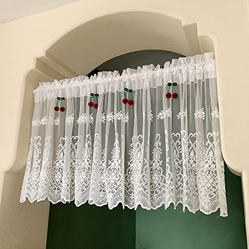 Media cortina de cocina protectora para ventanas bajas y baños 2