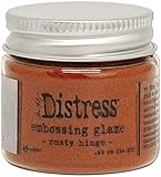 distress oxide embossing Erhitzen Sie es mit Ihrem Heizwerkzeug, um eine glatte glasierte Oberfläche zu erhalten.