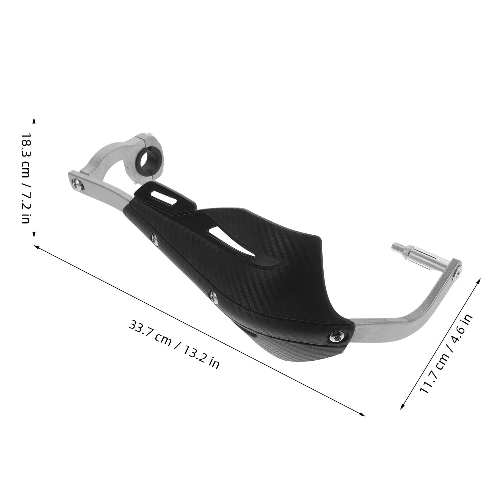 Protector de Manillar para Moto 7/8 Pulgadas, Par Negro ABS