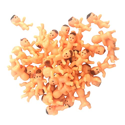 Weilan 40 Pcs 1Mini Plastic Babies Party Baby Shower Decor